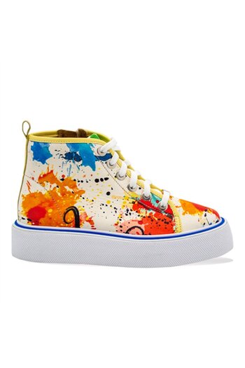 Vario Renkli Desenli Kalın Taban Günlük Kadın Sneaker Multıcolor A3757