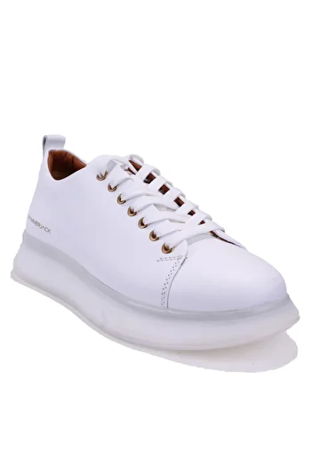 Hammer Jack 10225018   Rabat White Orthopedic Casual Men's Leather Shoes