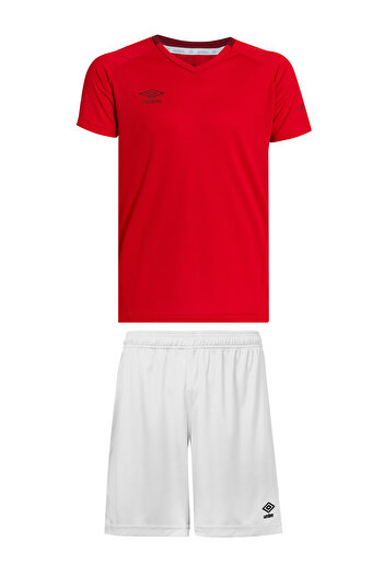 UMBRO Erkek Kısa Kollu T-Shirt Ve Spor Şort Takım Slim Fit Umbro TF-0166 T-Shirt TE-0019 Short