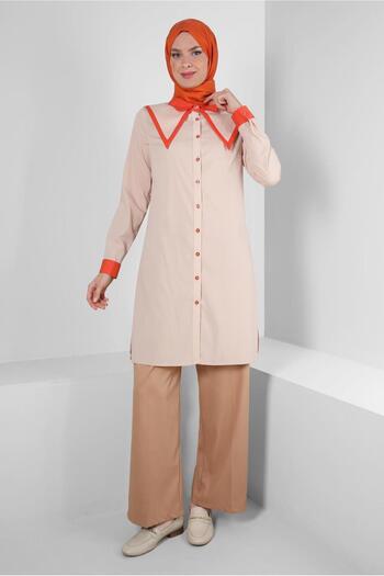 Alvina COLLAR DETAILED SHIRT TUNIC 43817