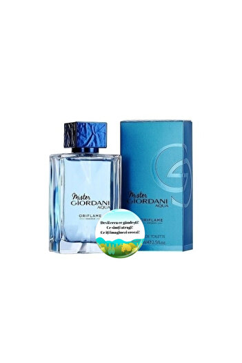 Oriflame SET Parfum EL Mister Giordani Aqua 75 ml + INSIGNA