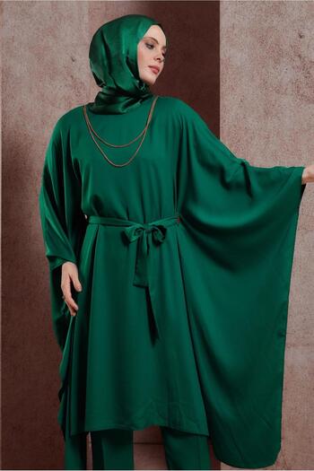 Alvina Belted Trousers Suit 44424