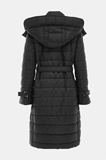 W Collection SİYAH KRUVAZE YAKA MONT