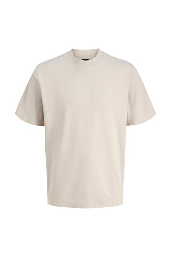 Jack & Jones Ανδρικό μπεζ μπλουζάκι Blachad Branding (12259357-SLG)