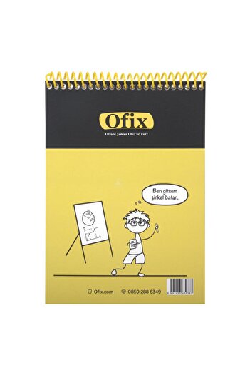 OFIX Custom Printed Dotted Spiral Notebook A5 80 G/M² 80 Sheets
