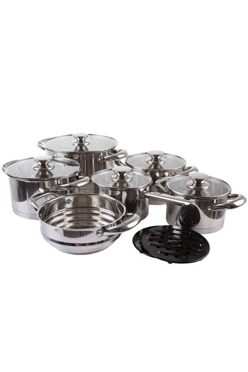 Ambition Stainless steel pot set, 13 pieces, Urban