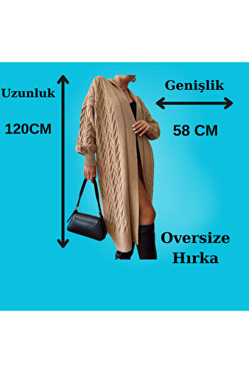 Lasirius „Cardigan tricotat cu mânecă lungă pentru femei - Rămâneți cald în timpul iernii” / Rochie/cardigan/tunica