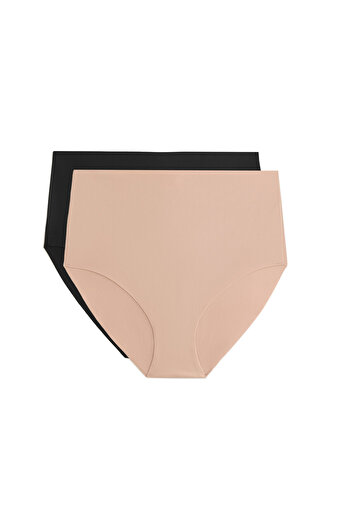 Oysho 2 invisible polyamide blend medium-support classic briefs