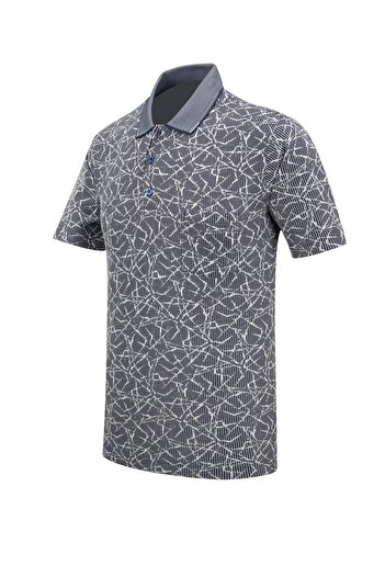 Çizgi Triko Men's Polo Neck Classic Fit T-Shirt with Pocket - 5112