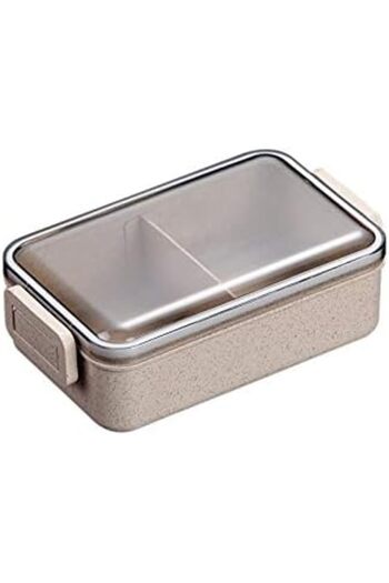 fulina Portable Lunch Box,Two Compartment Leak-proof,Separate Storage,for home,outdoor,17 x 10.5 x 5.3cm