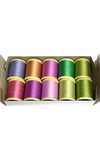 Anchor Çapa Koton Makine Nakış Makarası 10 gram 10 Renk Karışık Set4
