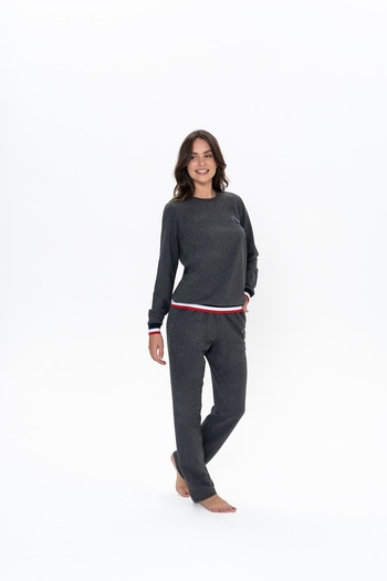 U.S. Polo Assn. Women's U.S. Polo Assn. Anthracite Green Dowry Pajama Set Bynva20Y11E0K