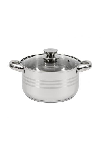 Cooking by Heinner STAINLESS STEEL POT + LID, 22 x 12.5 CM, 4.5 L, MYRA