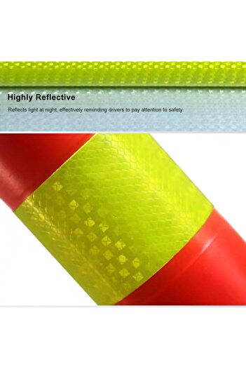 Generic 4 Pack 72cm High Foldable Traffic Safety Post with Reflective Strip | Security Poles & Barriers