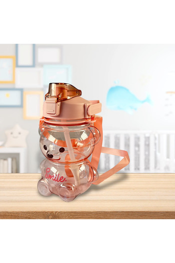 SMİLEE SMILE Bear 1LT Children's Flask with Straw