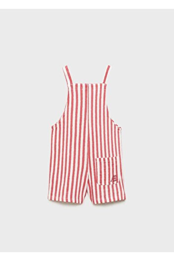 MANGO Baby Striped Short Jumpsuit