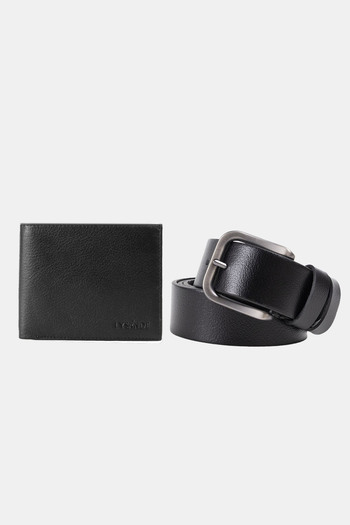 Lysande Exclusive Design Genuine Leather Wallet & Belt Set - Reflect Your Elegance 4cm