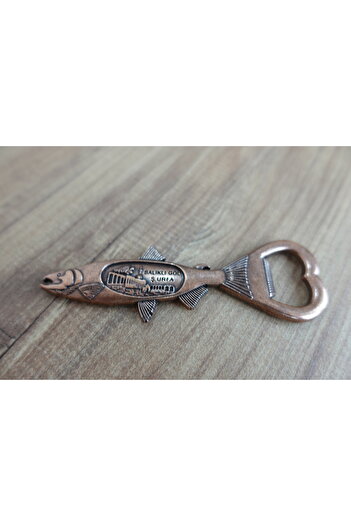 yeşiliseviyorum 1 Piece Copper Magnet Şanlıurfa Balıklıgöl Souvenir Quality Bottle Soda Soda Opener Opener Brown