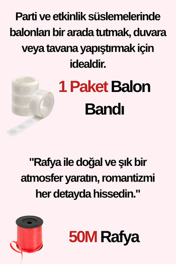 Baloncu Dede Balloon Band and Balloon Raffia Rope Bundle Dear Special Day