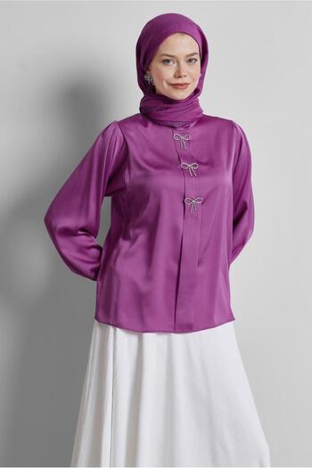 Alvina Stoned Satin Bluz 44711