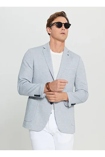 ALTINYILDIZ CLASSICS Altınyıldız Classics Slim Fit Indigo Men's Jacket Ace 004252054 Ind
