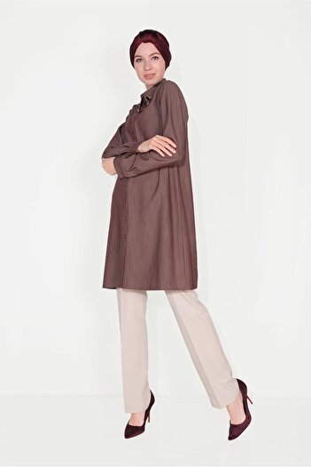 Alvina Brooch Detailed Tunic 40747