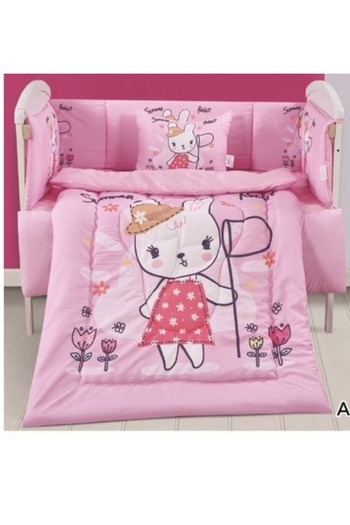 smart home Set Consisting Of A Children'S Quilt, Size 90X145 Cm, A Rubber Sheet, 110X160Cm , 34X45Cm , 33X130Cm