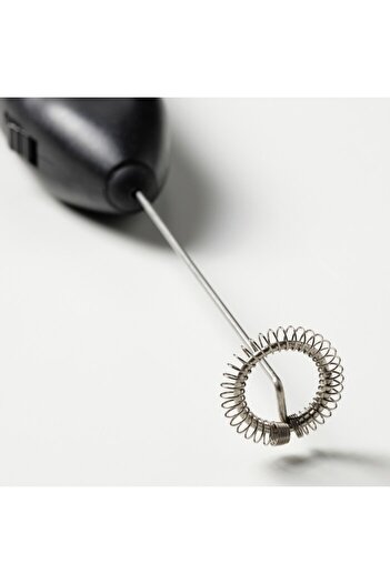 IKEA PRODUKT Milk Frother – Black, Handheld, Battery-Operated, Stainless Steel Whisk