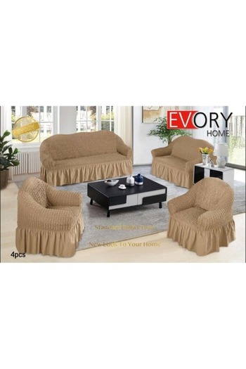 smart home A sofa cover set, an elastic sofa cover consisting of 4 pieces, two pieces of chair covers
