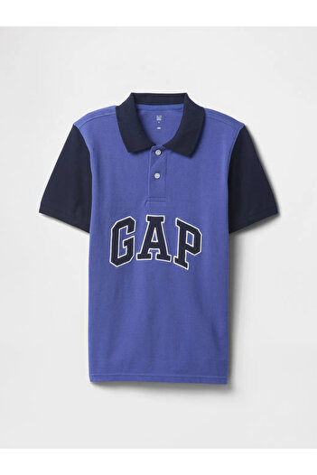 GAP Tricou cu guler polo Gap Logo Colorblock Pique pentru băieți