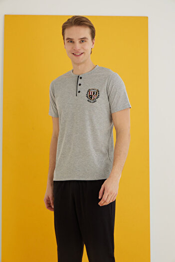 ELİTOL Combed Men's Pajama Suit