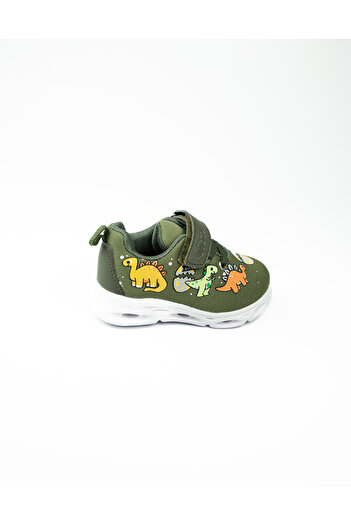 Vicco 346. B25Y. 171 Dino Khaki Baby Boy Lighted Sports Shoes