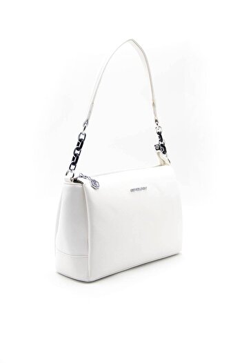 Silver Polo Silver & Polo White - Geantă de damă Sp910 albă