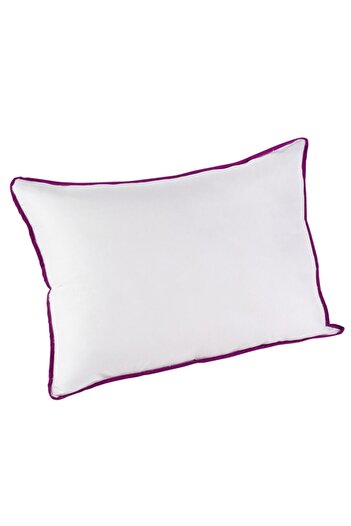 ALCAM Microfiber pillowcase set 50x70 cm and quilted duvet 140x200 cm, White/Purple