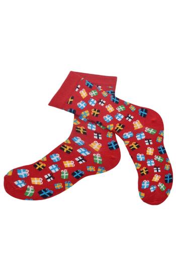 Flora Gift Box Patterned Socks Men's Long Socks Clb