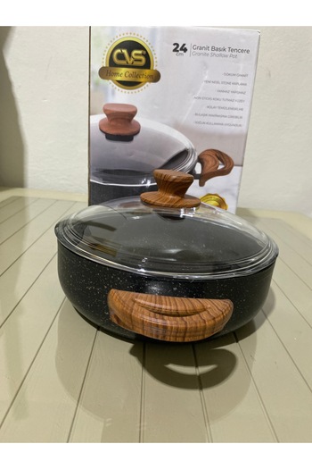 CVS 24 cm granit Basık Tencere