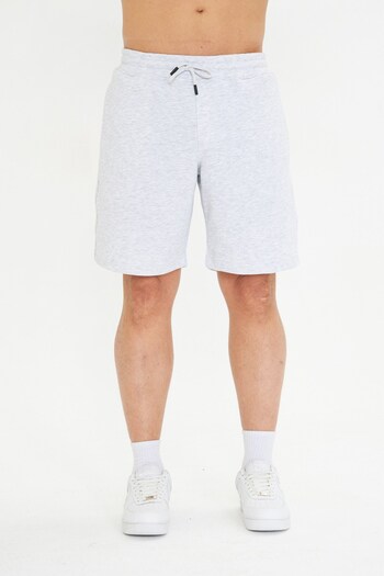 The Champ Clothing Men's Cotton Knee-Length Shorts Gray Melange – Comfortable Fit, Drawstring and Double Pockets,