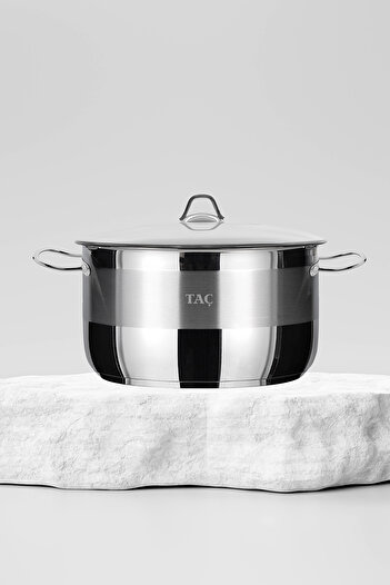 Taç Bengü Pro Deep Steel Pot 34 cm