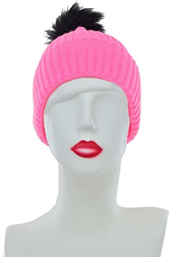 DoDe Flora Women's Vibrant Color Pompom Long Beret