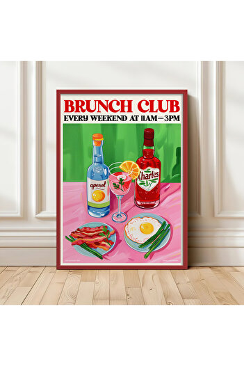 HOMEPACK Tekli Ahşap Çerçeveli Tablo Tek Parça Poster Tablo TK/1406