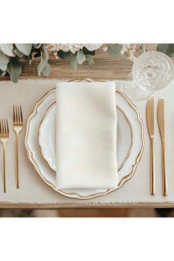Meine Home Ecru Linen Napkin 6 Pieces
