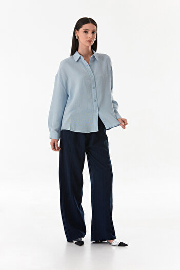 Fulla Moda Basic Buttoned Loose Shirt