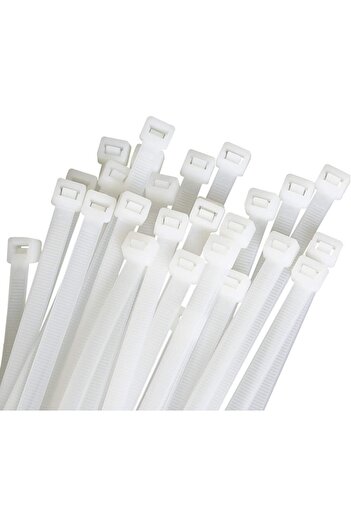 Generic Cable Ties - Nylon - Self-Locking Fastening for Home, Office, Garage, Workshop (100 Pack)
