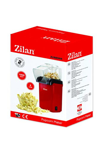 Zilan Zilan Popcorn Maker ZLN8046, Red Power 1200W, hot air jet system