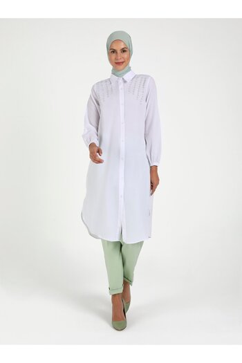 Por La Cara White Tunic - Por La Cara Design