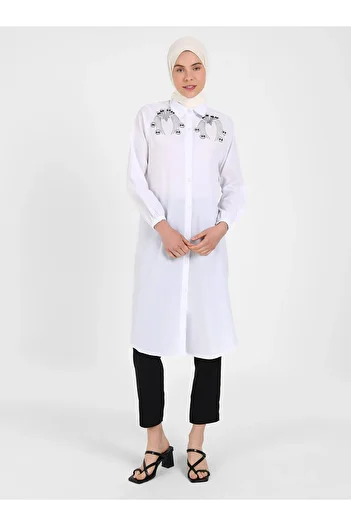Por La Cara White Tunic - Por La Cara Design