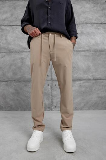 NOMARC Beige Yp Parachute Fabric Trousers