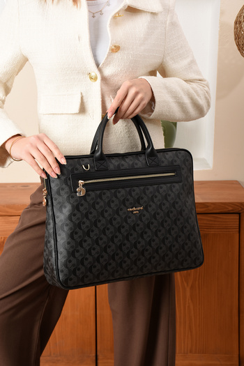 Cacharel Paris Laptop and Briefcase Monogram Fabric