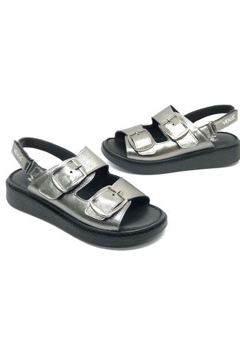 Venüs Vini Genuine Leather Comfort Orthopedic Women's Sandals Platinum