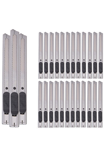Generic 24-piece 9mm Multi-Purpose Slim Steel Scalpel Knife | Suitable for Office and Home Use